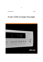 Arcam CD-62 - Owners Manual 